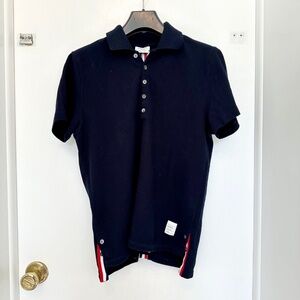 Thom Browne Knit polo (blue) men's small